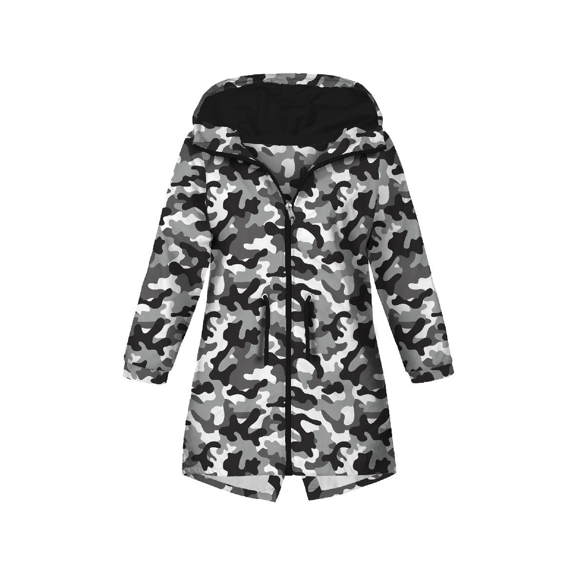 KIDS PARKA (ARIEL) - CAMOUFLAGE GREY - softshell