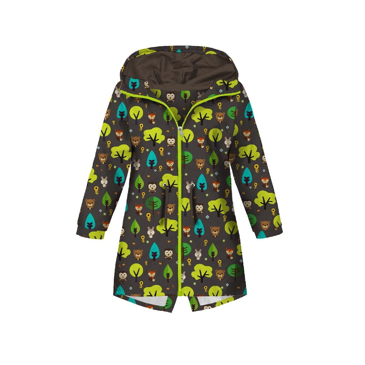 KIDS PARKA (ARIEL) - ANIMALS IN FOREST - softshell