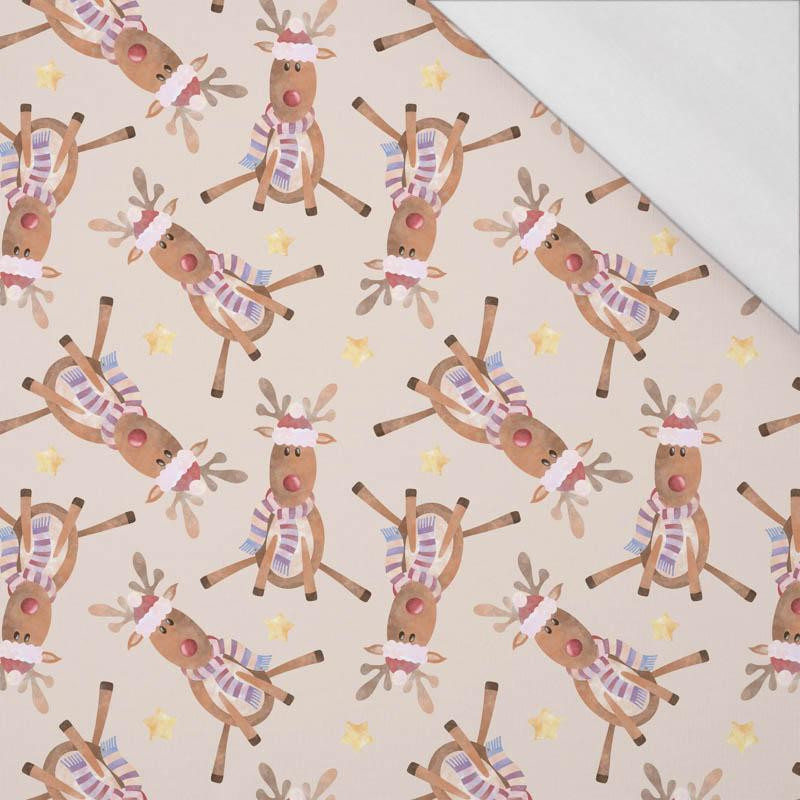 REINDEERS / STARS (CHRISTMAS REINDEERS) - single jersey with elastane 