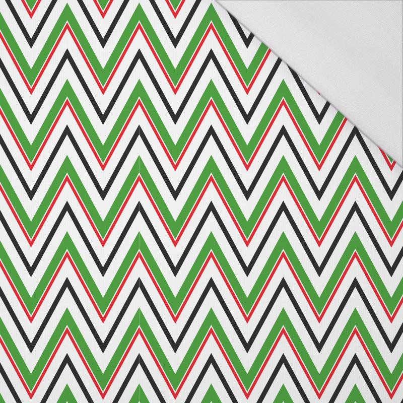 BIG ZIGZAG / green - single jersey with elastane 