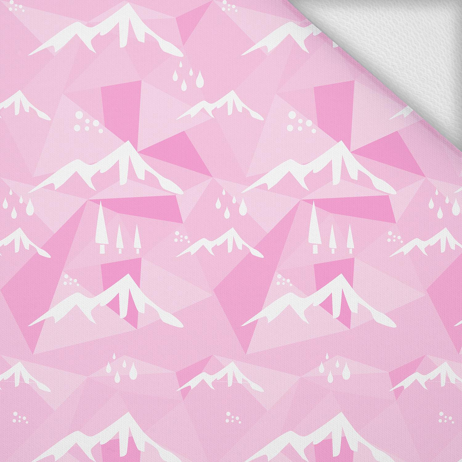 MOUNTAINS (adventure) / pink - looped knit 