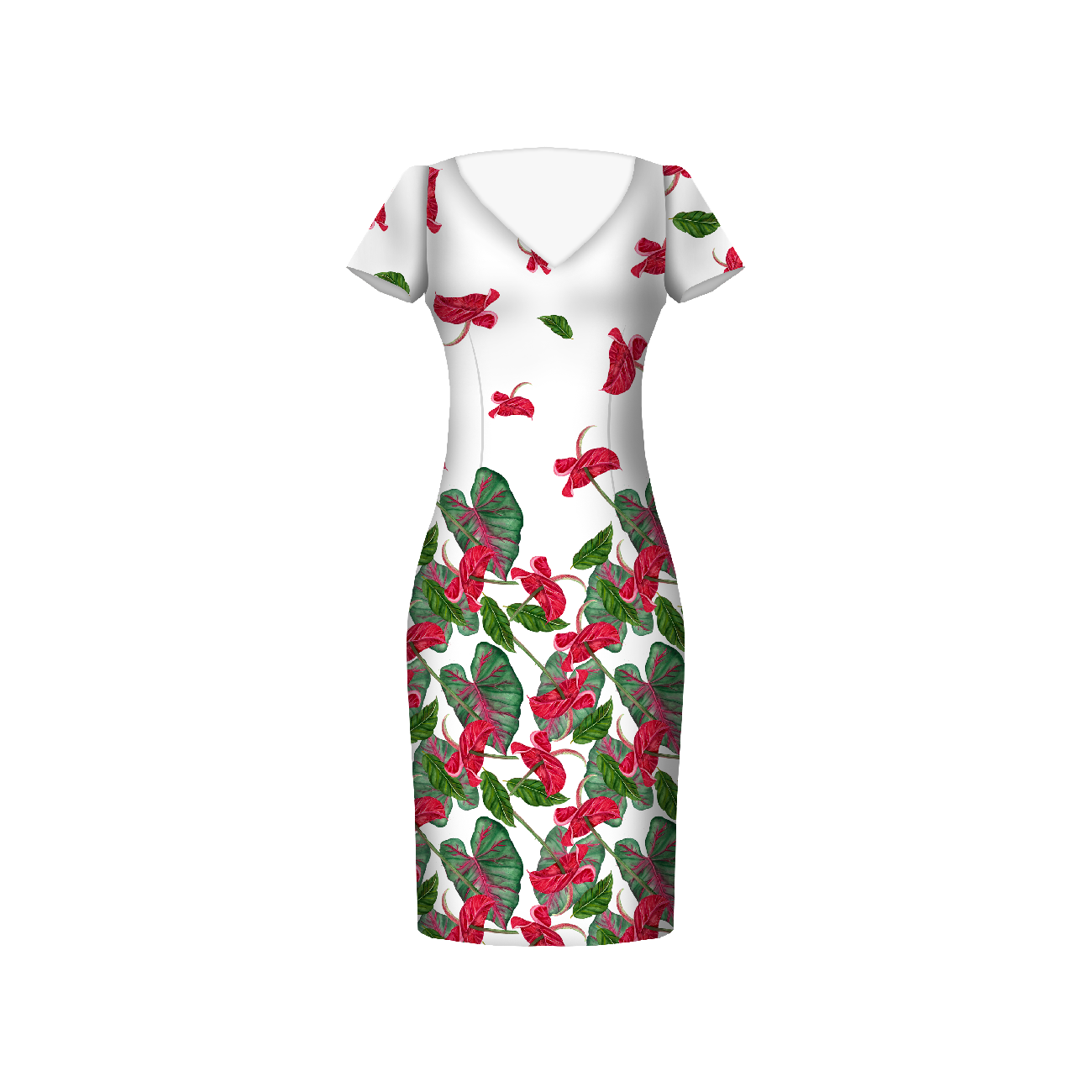 ANTHURIUM - dress panel 