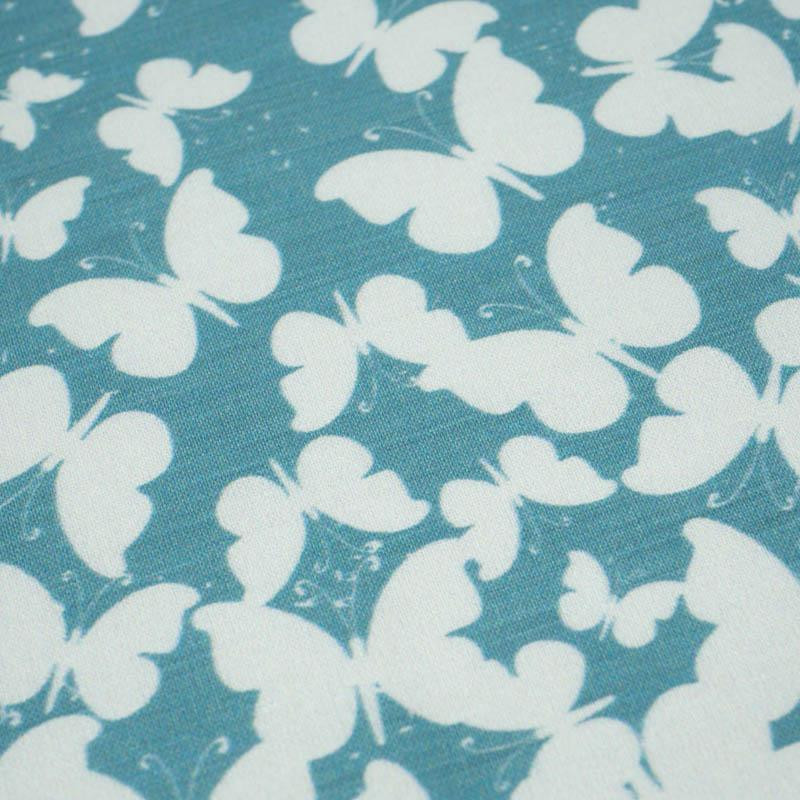 Best grandma ever/ butterflies- Cotton woven fabric panel (50cmx75cm)