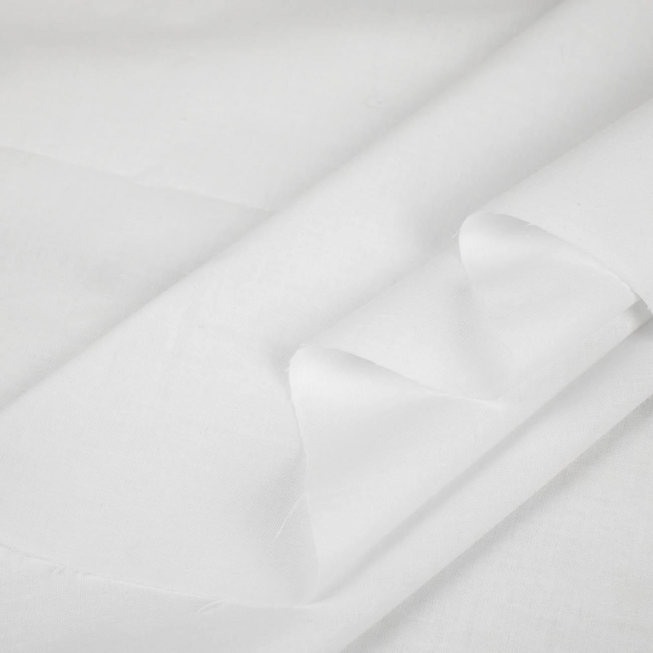 WHITE - Cotton woven fabric