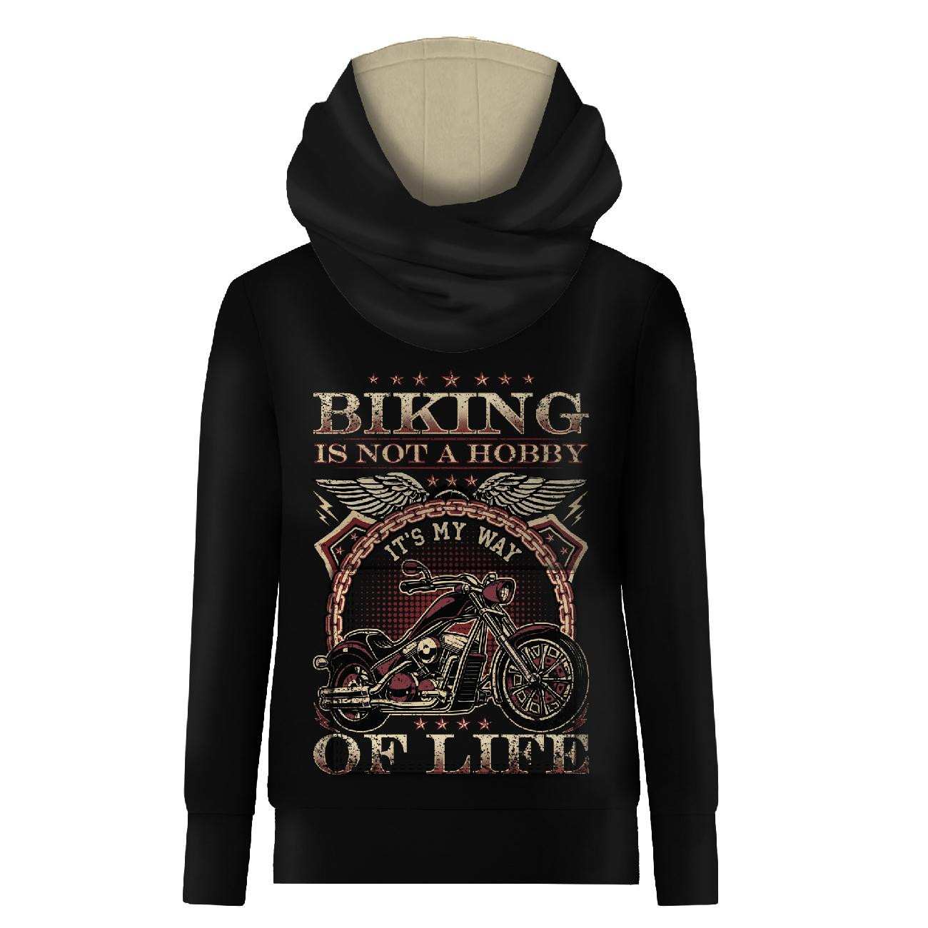 HYDROPHOBIC HOODIE UNISEX - BIKING - sewing set