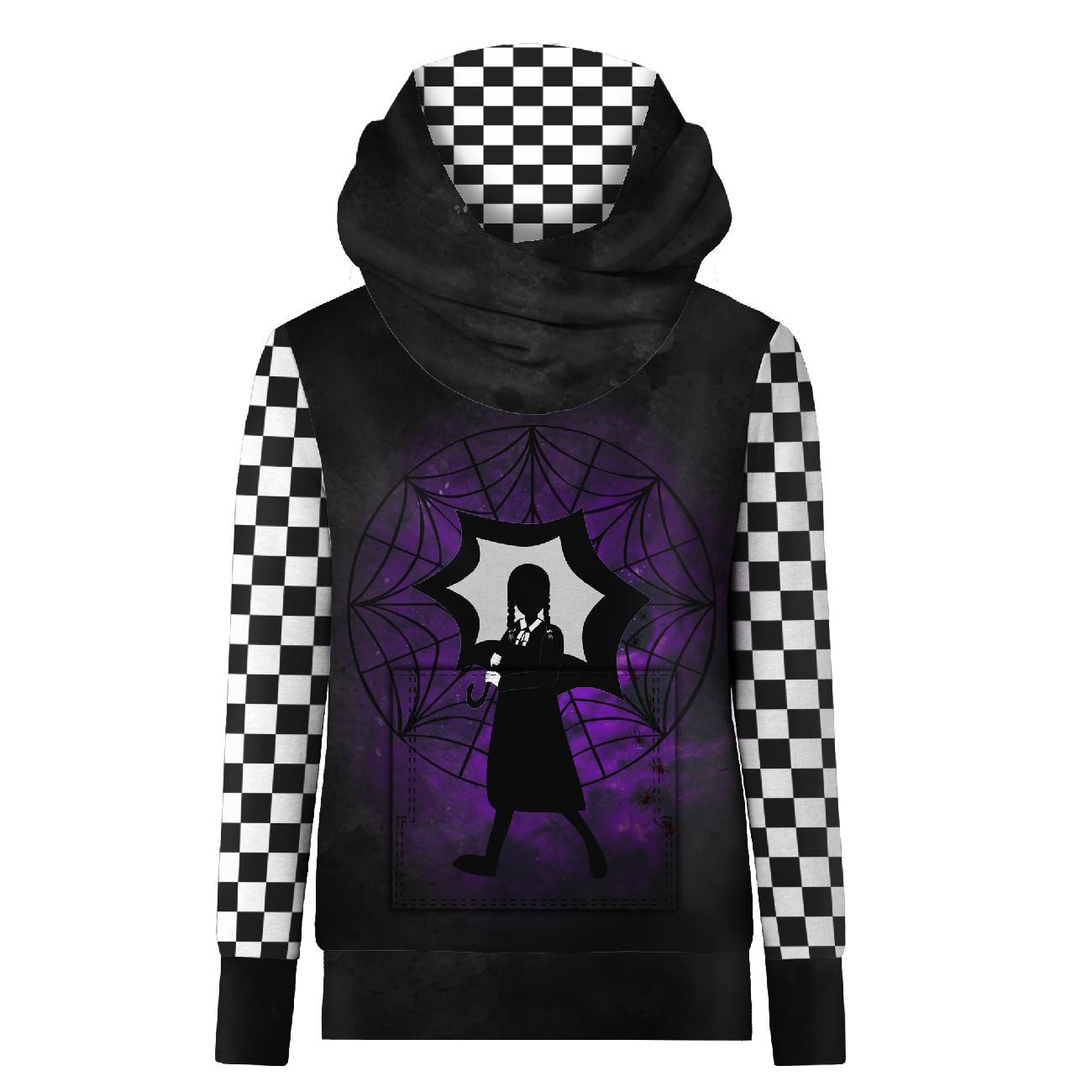 HYDROPHOBIC HOODIE UNISEX - WEDNESDAY pat. 12 - sewing set