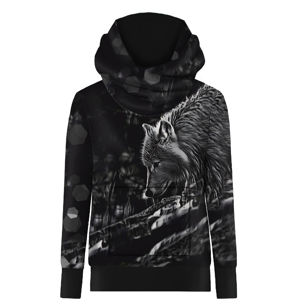 HYDROPHOBIC HOODIE UNISEX - ARCTIC WOLF - sewing set