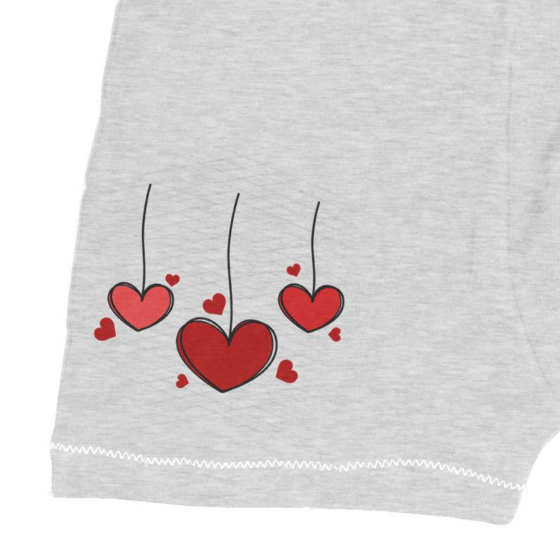 MEN'S BOXER SHORTS - VALENTINE'S HEARTS (HAPPY VALENTINE’S DAY)