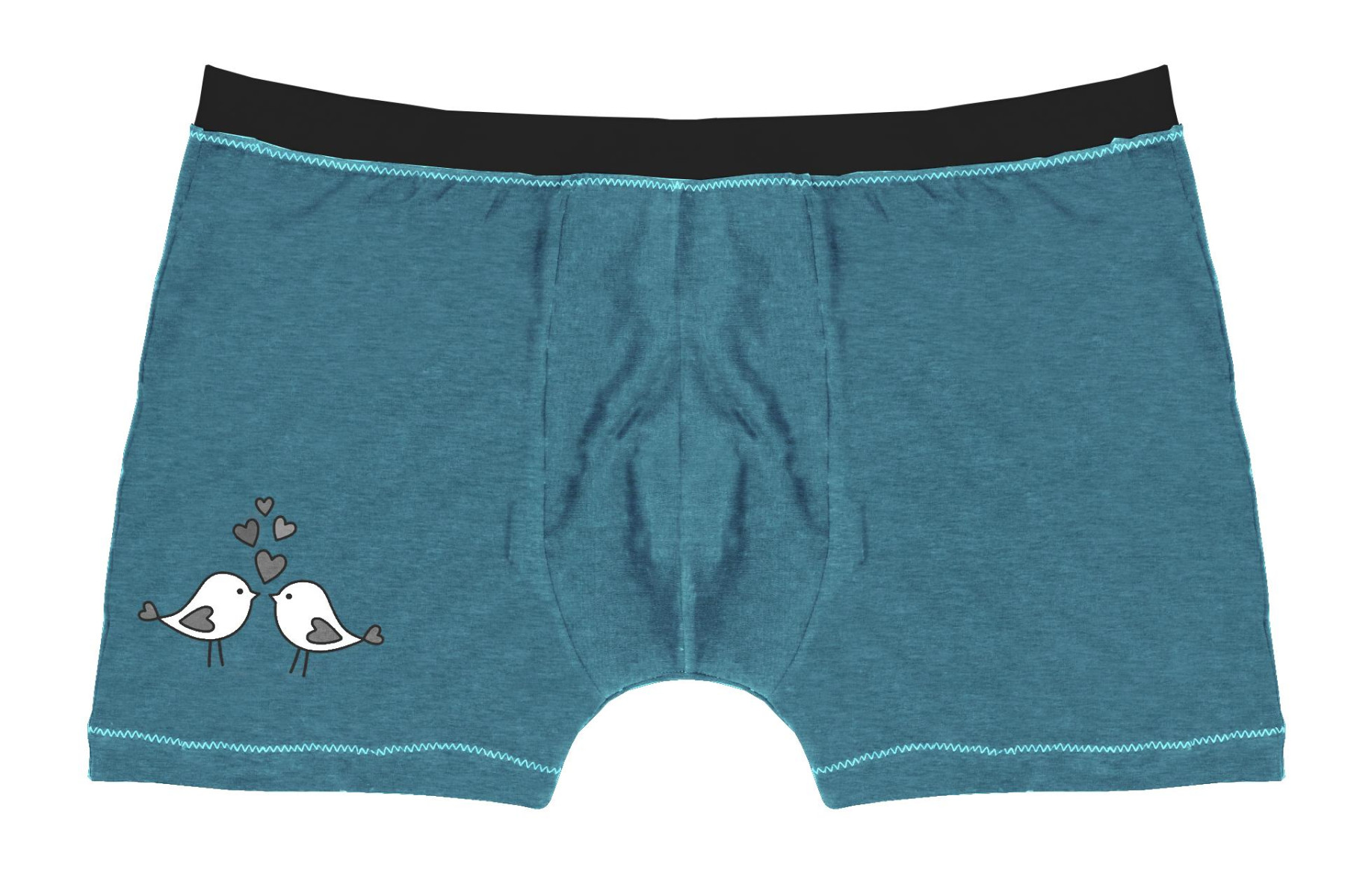 MEN'S BOXER SHORTS - BIRDS IN LOVE (HAPPY VALENTINE’S DAY)