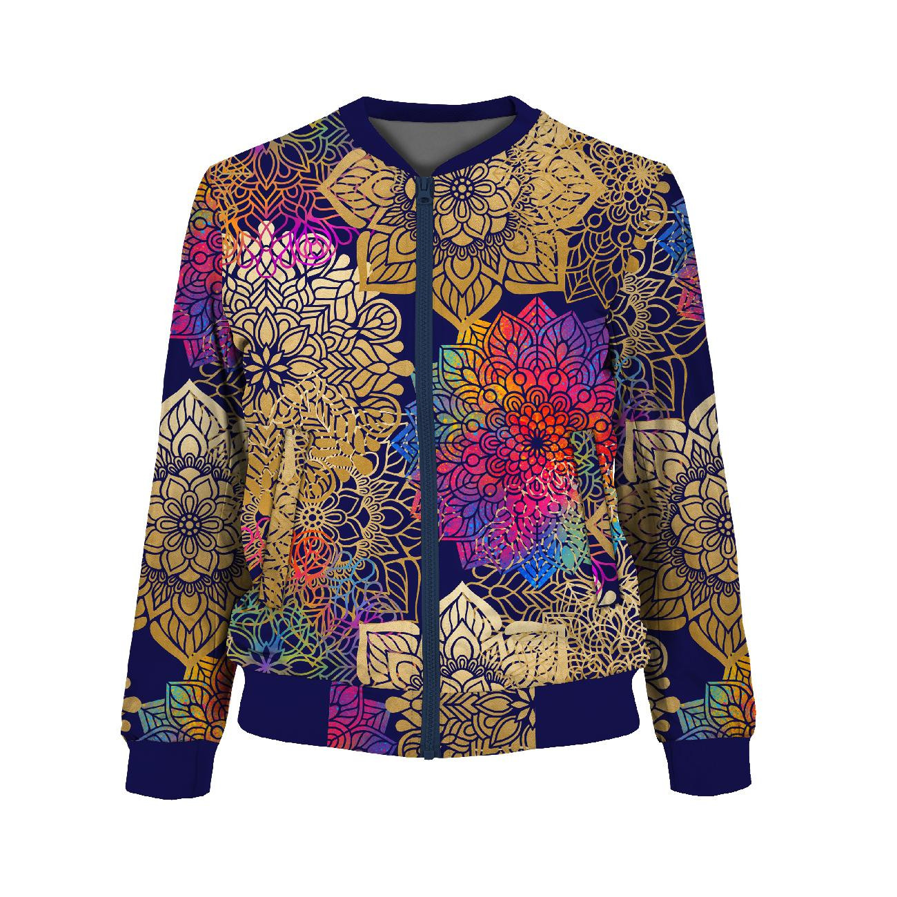 WOMEN’S BOMBER JACKET (KAMA) - MANDALA pat. 2 - sewing set