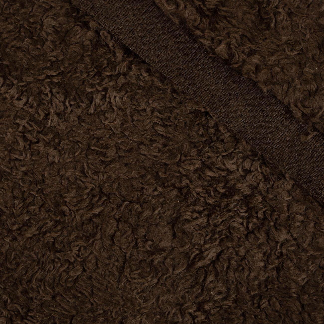 Brown - “Curly hair” - LAMB FLEECE 