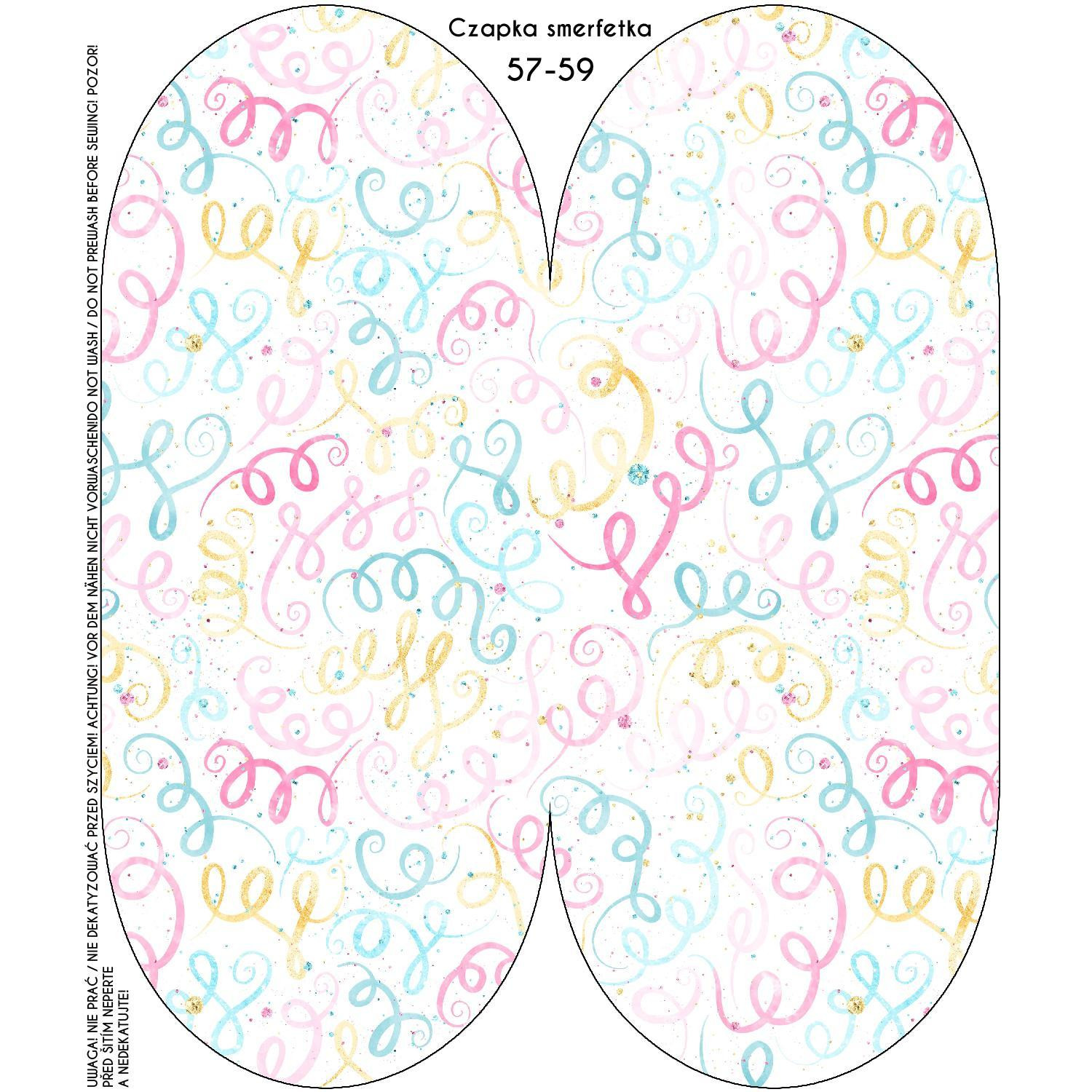 "Beanie" cap - STREAMERS (WONDERLAND)  48-50