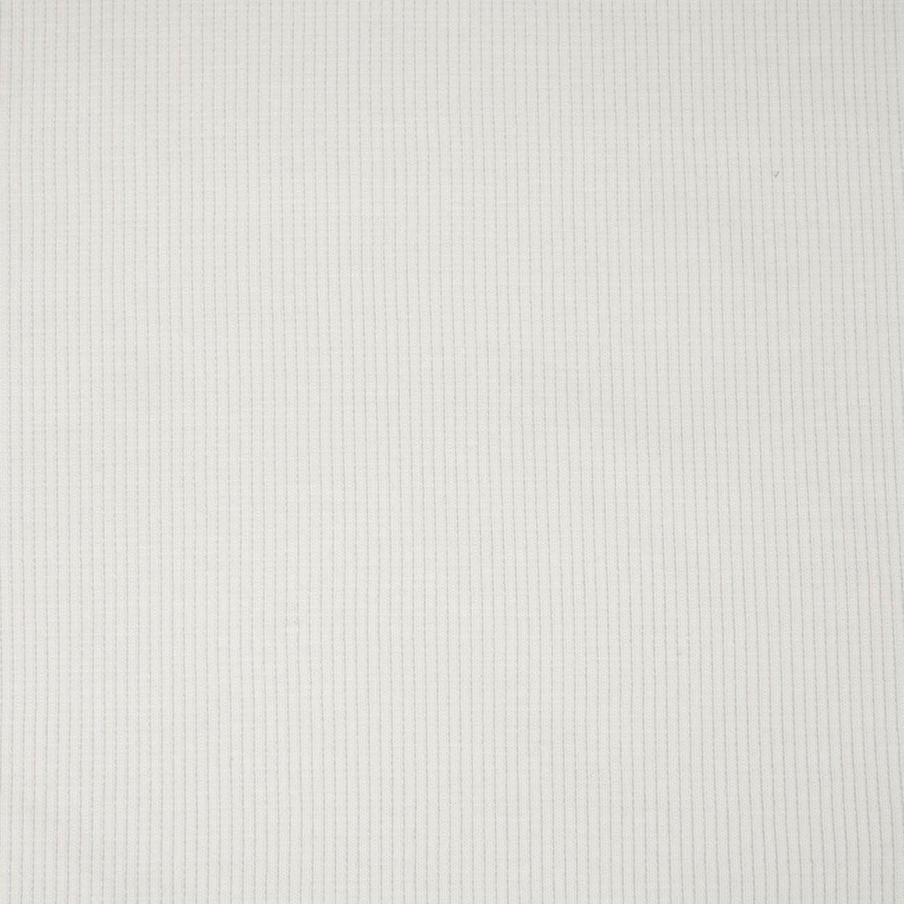 D-01 WHITE - Ribbed knit fabric
