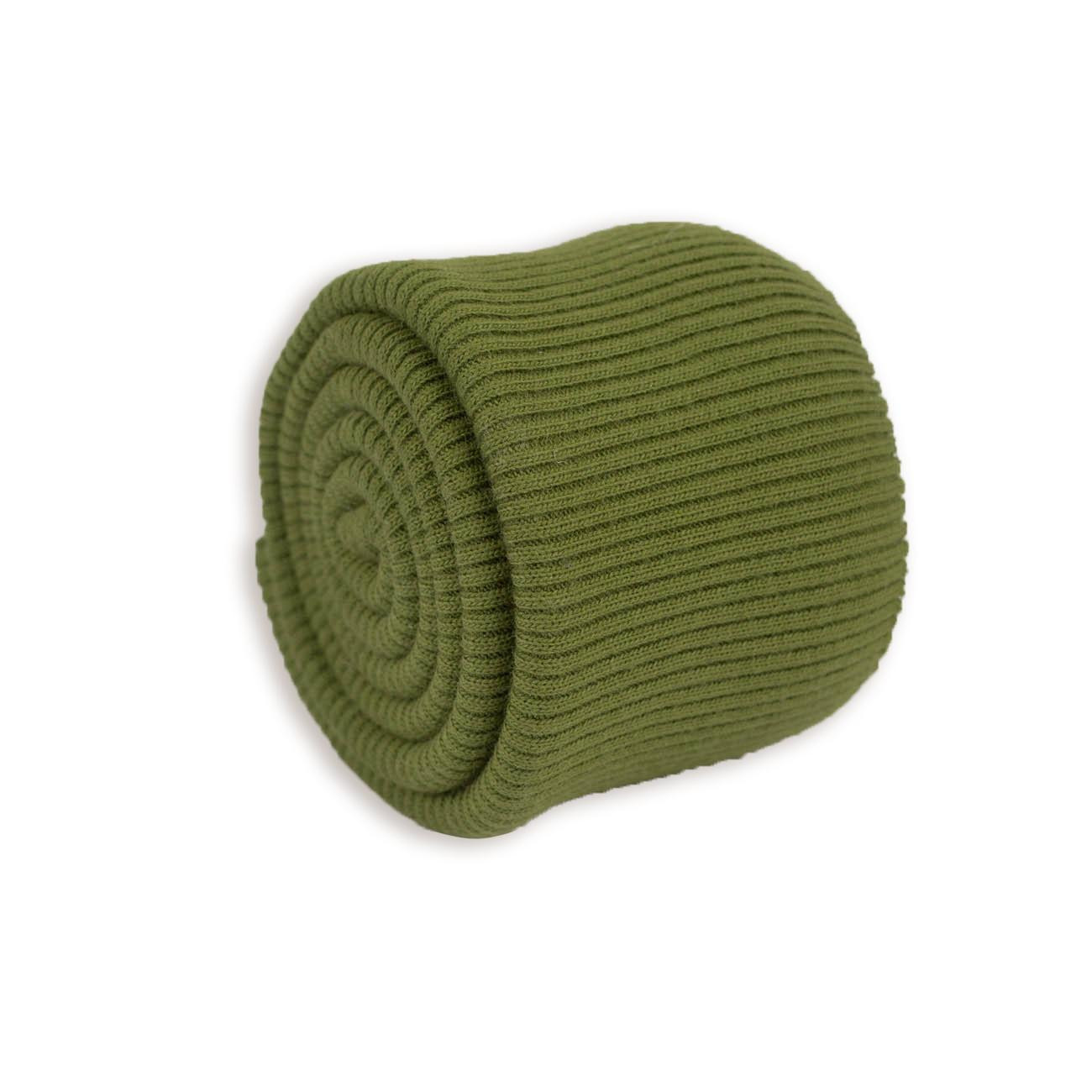 D-13 OLIVE GREEN - elastic sweat in convex stripes SD