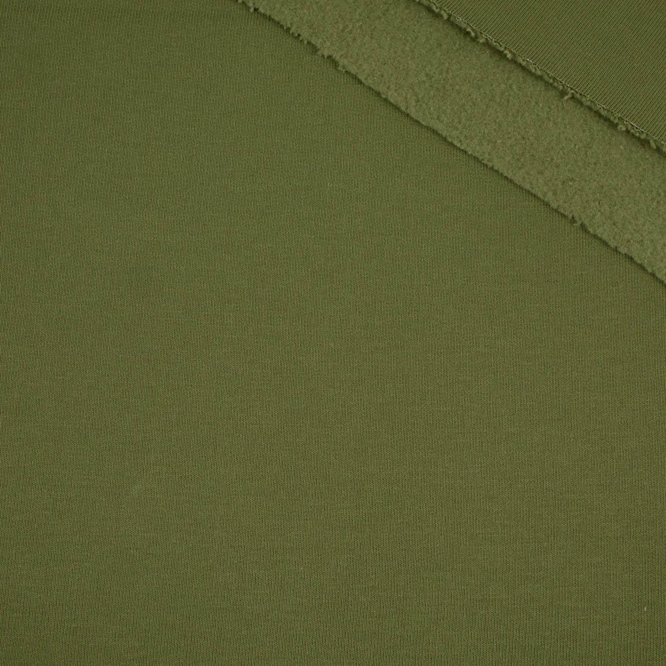 D-13 OLIVE GREEN - thick brushed sweatshirt D300