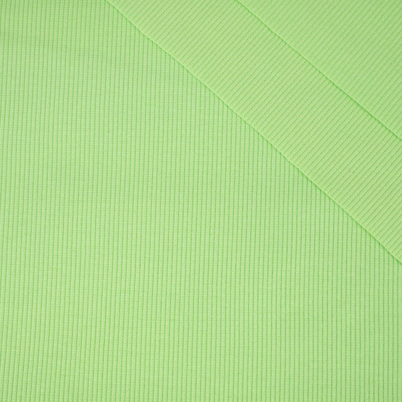 D-122 LIGHT GREEN - Ribbed knit fabric
