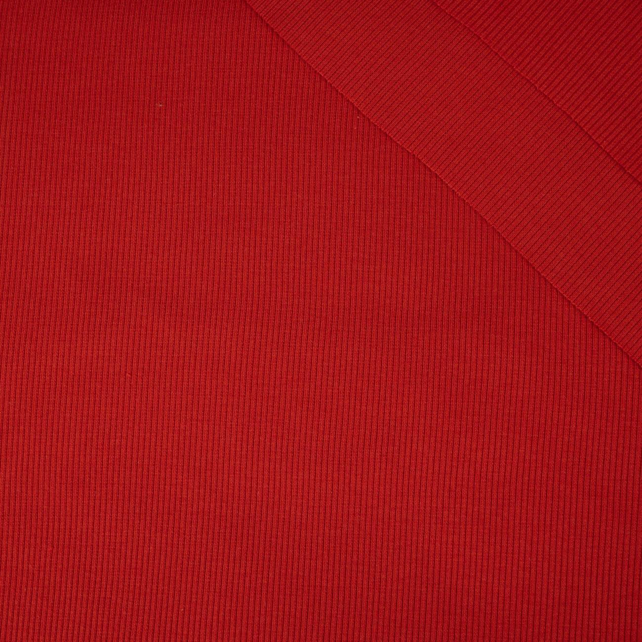 D-18 RED - Ribbed knit fabric