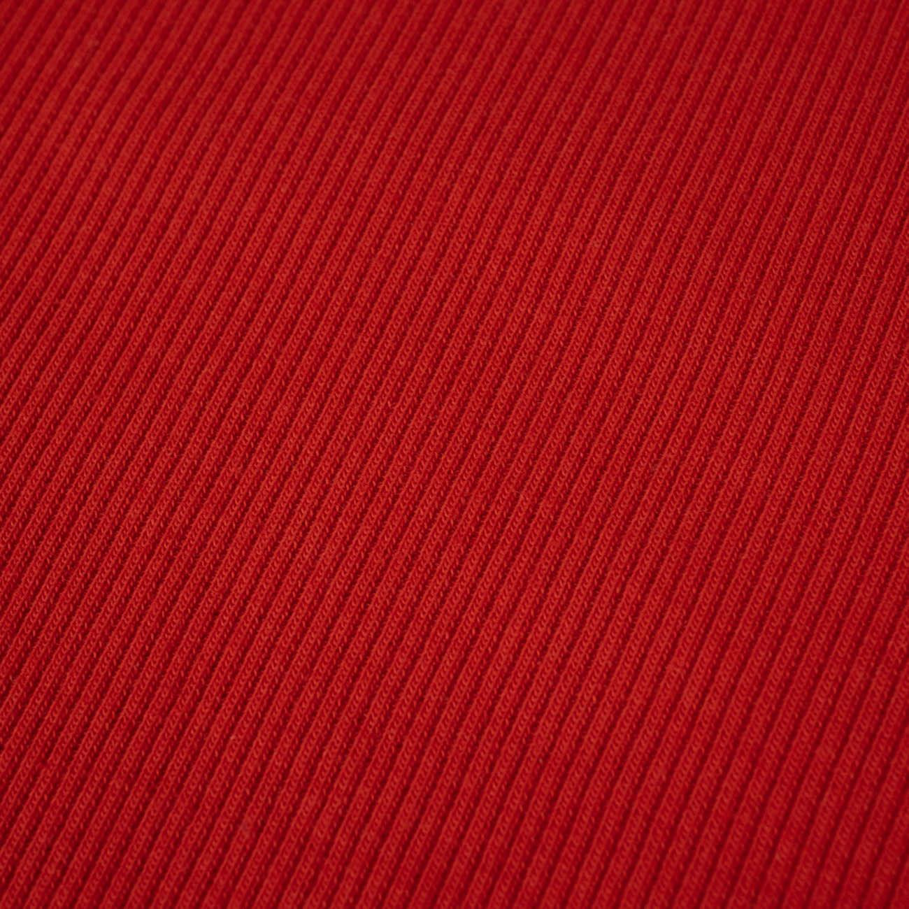 D-18 RED - Ribbed knit fabric