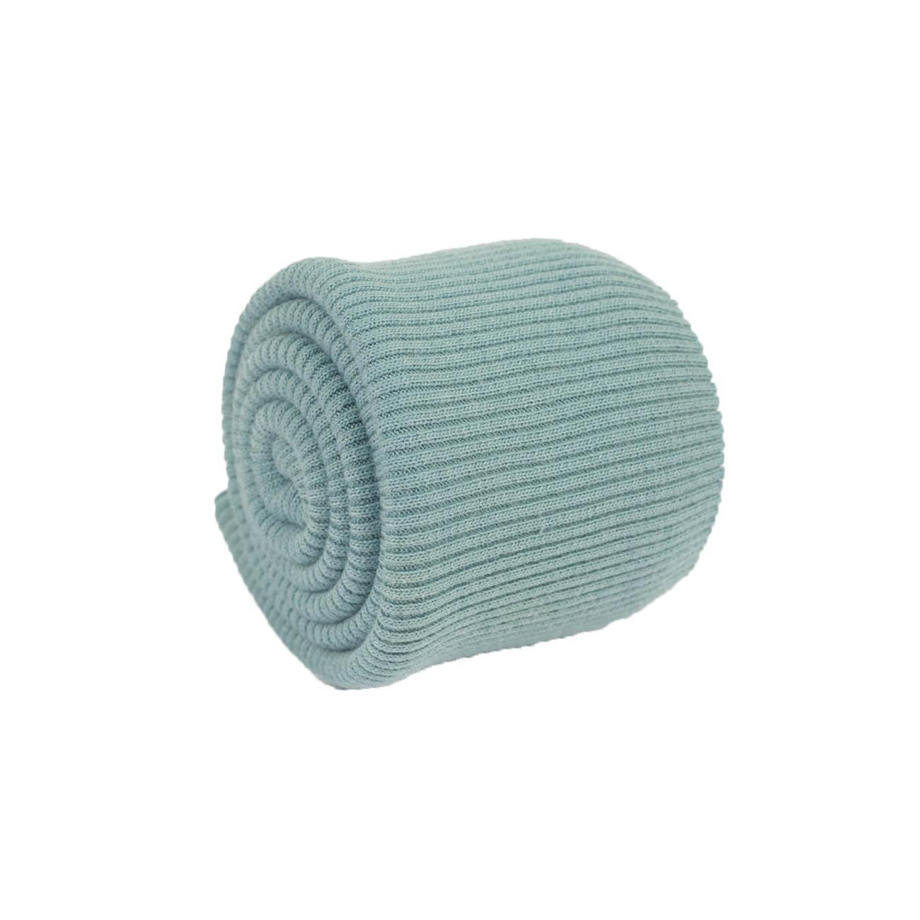 9cm D-46 DUCK EGG BLUE - elastic sweat in convex stripes SD