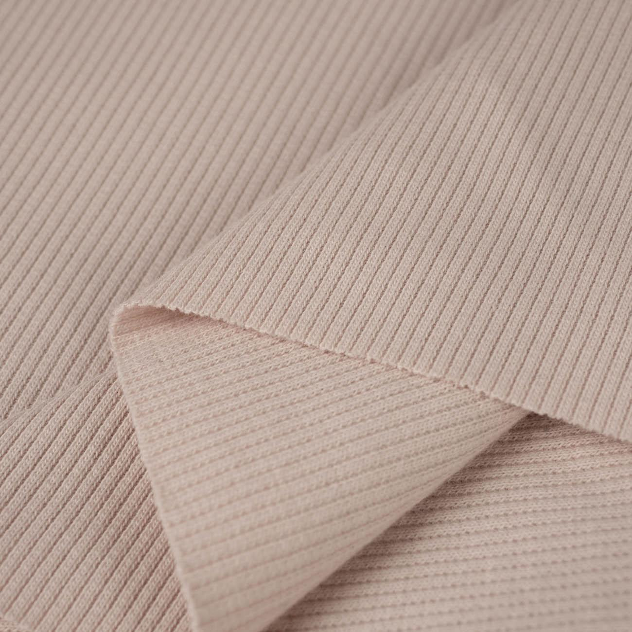 D-54 POWDER PINK - Ribbed knit fabric