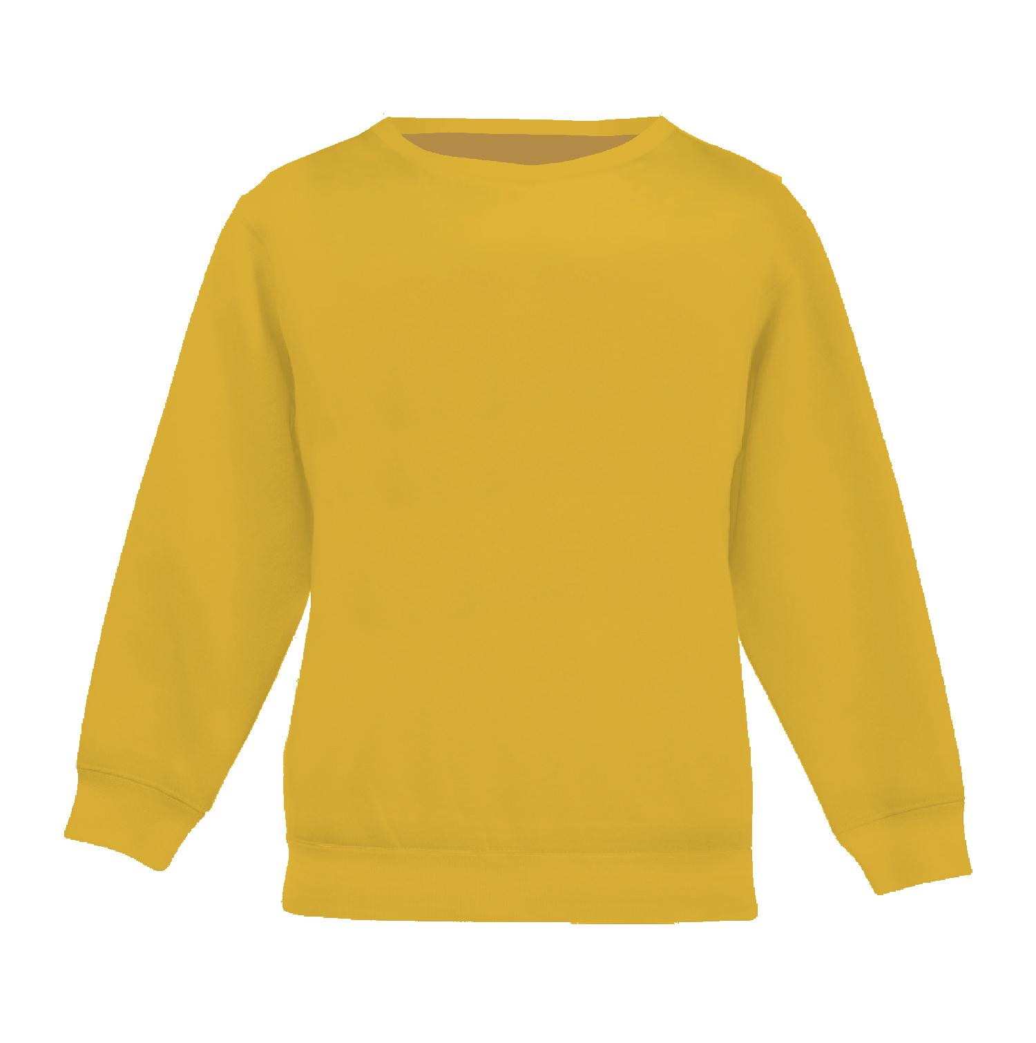 CHILDREN'S (NOE) SWEATSHIRT - B-14 SPICY MUSTARD - looped knit fabric 