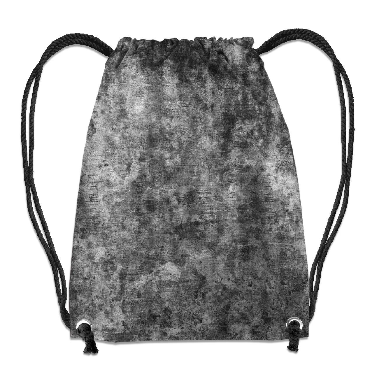 GYM BAG - GRUNGE (black) - sewing set