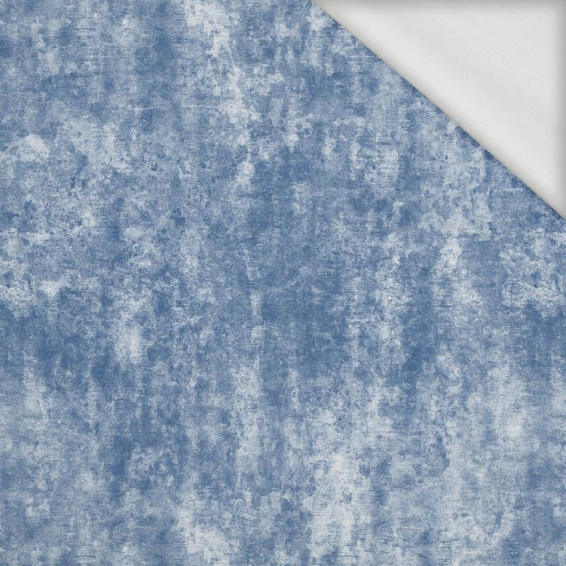 GRUNGE (blue) - looped knit fabric