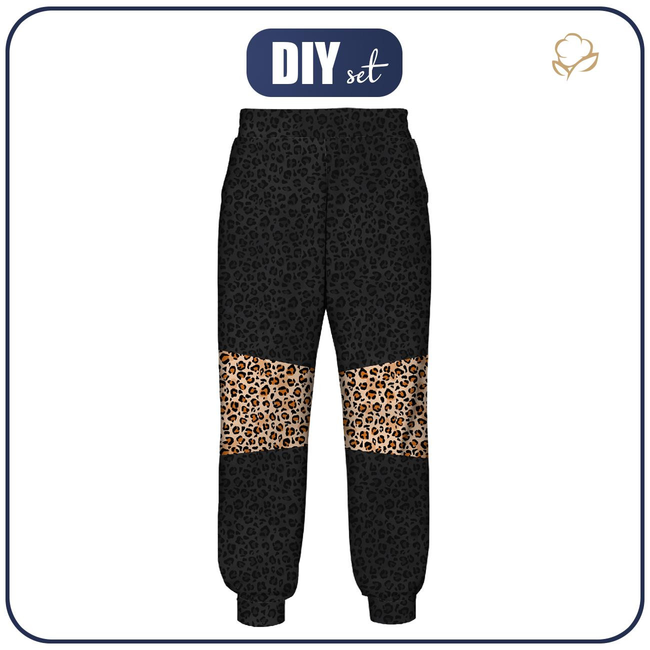 WOMEN'S JOGGERS (NOEMI) - LEOPARD / SPOTS - sewing set