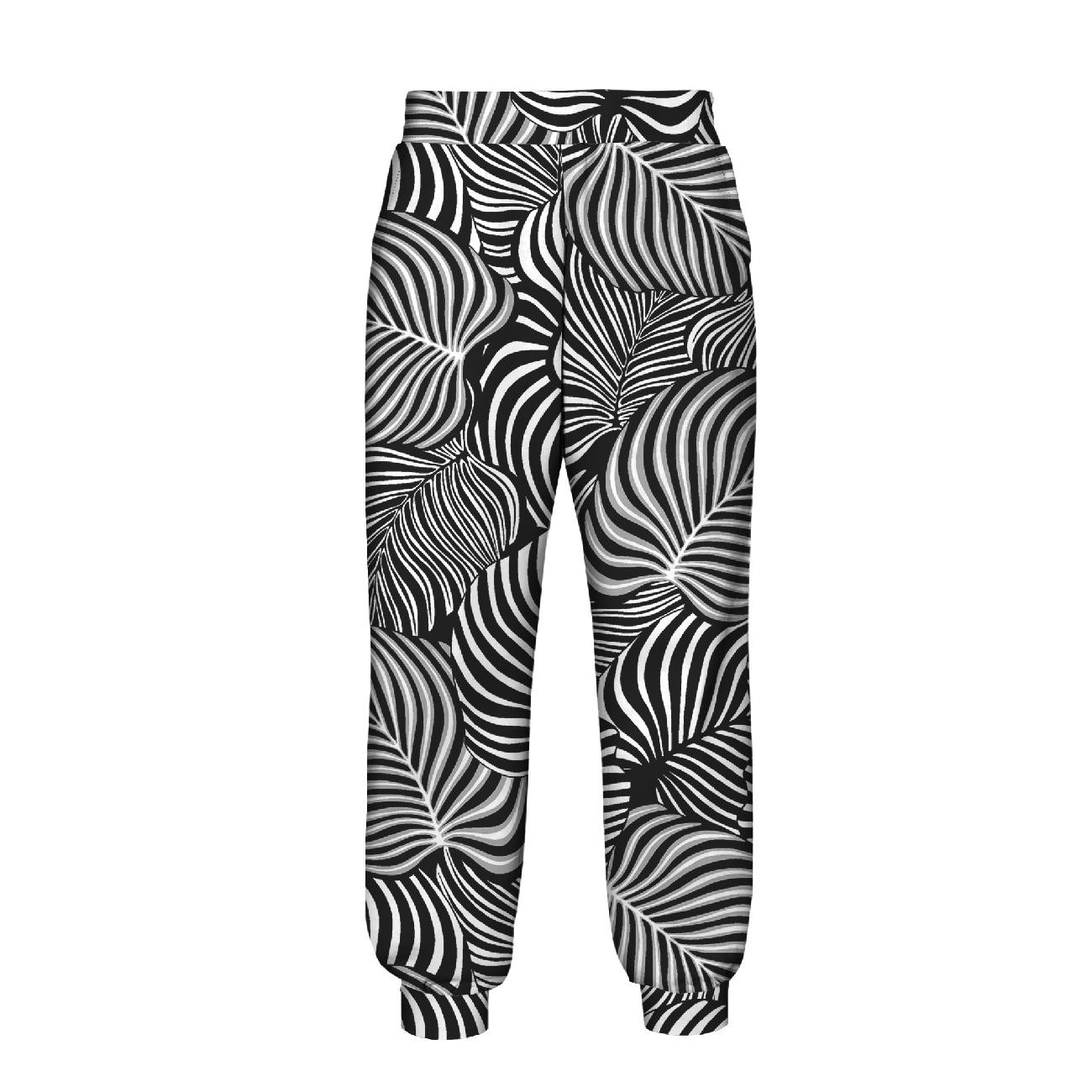 WOMEN'S JOGGERS (NOEMI) - ZEBRA LEAVES - sewing set