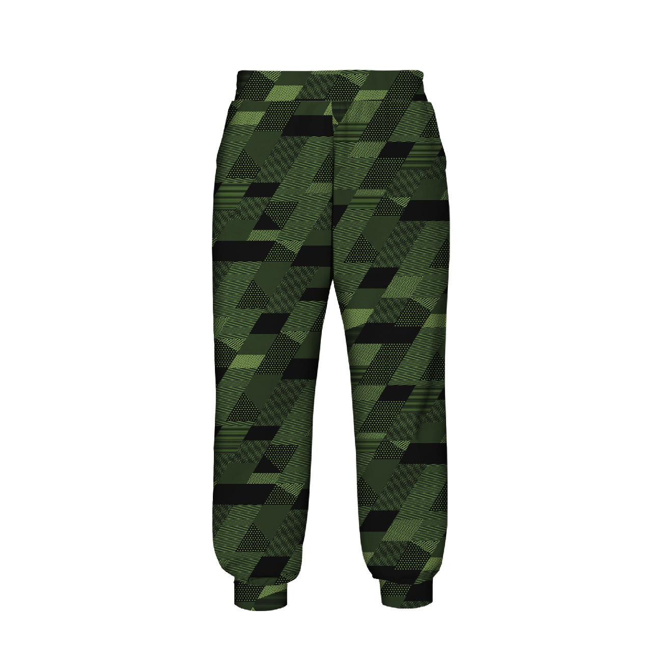 KID'S JOGGERS (ROBIN) - GEOMETRIC CAMOUFLAGE pat. 2 - sewing set