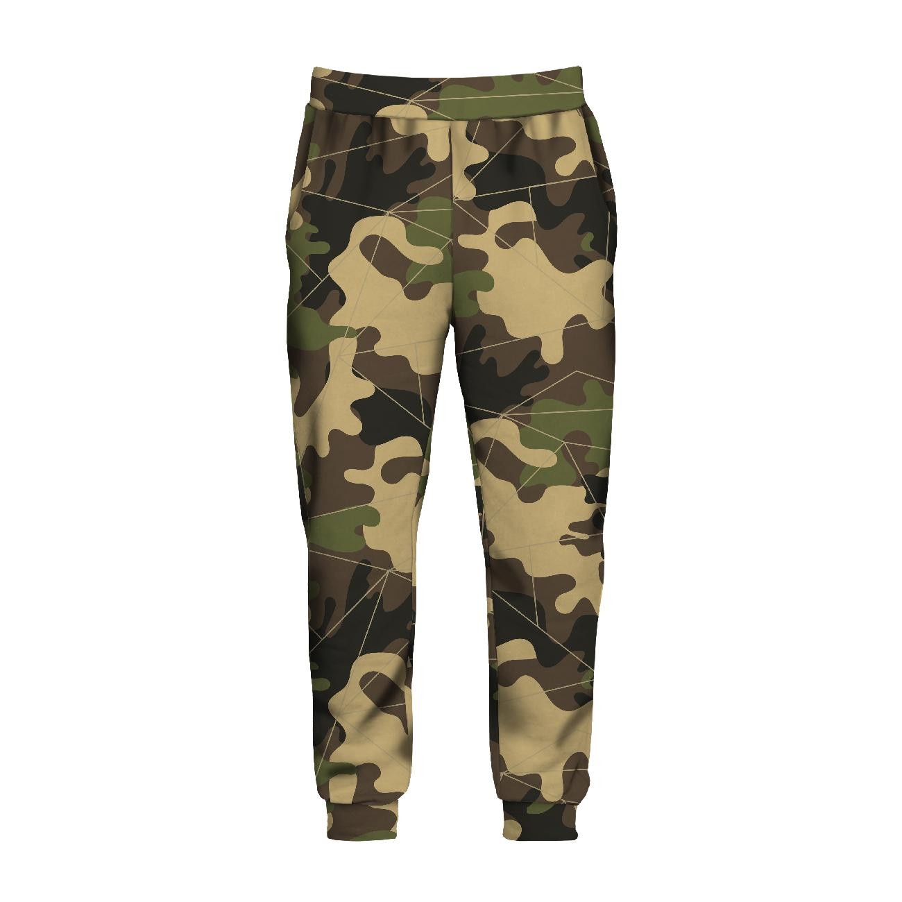 MEN'S JOGGERS (GREG) - CAMOUFLAGE OLIVE - sewing set