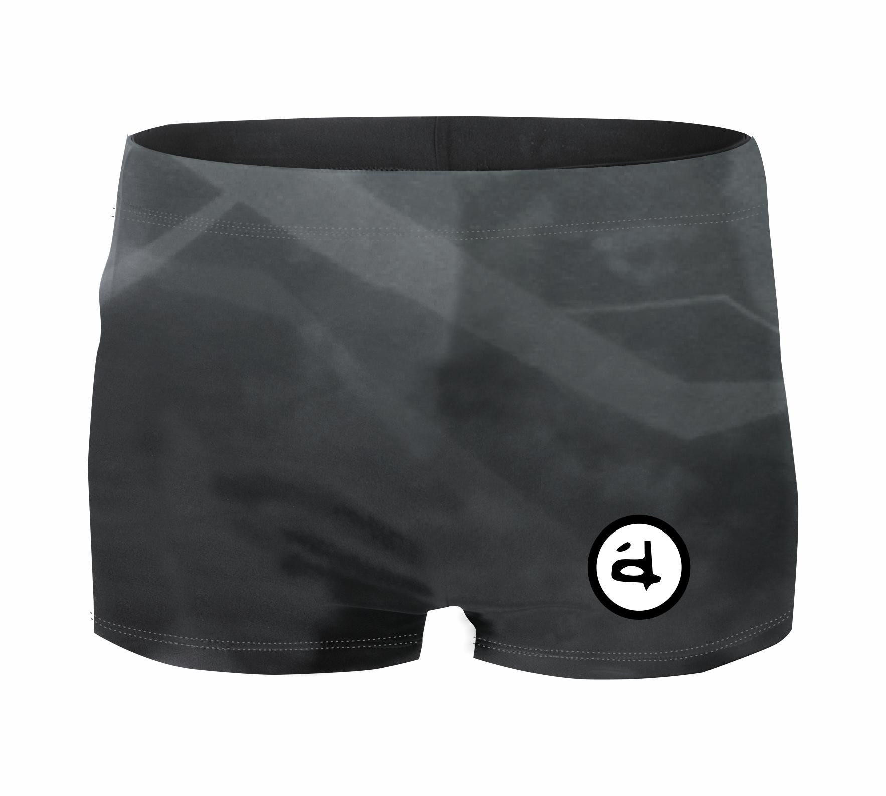 Boy's swim trunks - BLACK NINJA 110-116