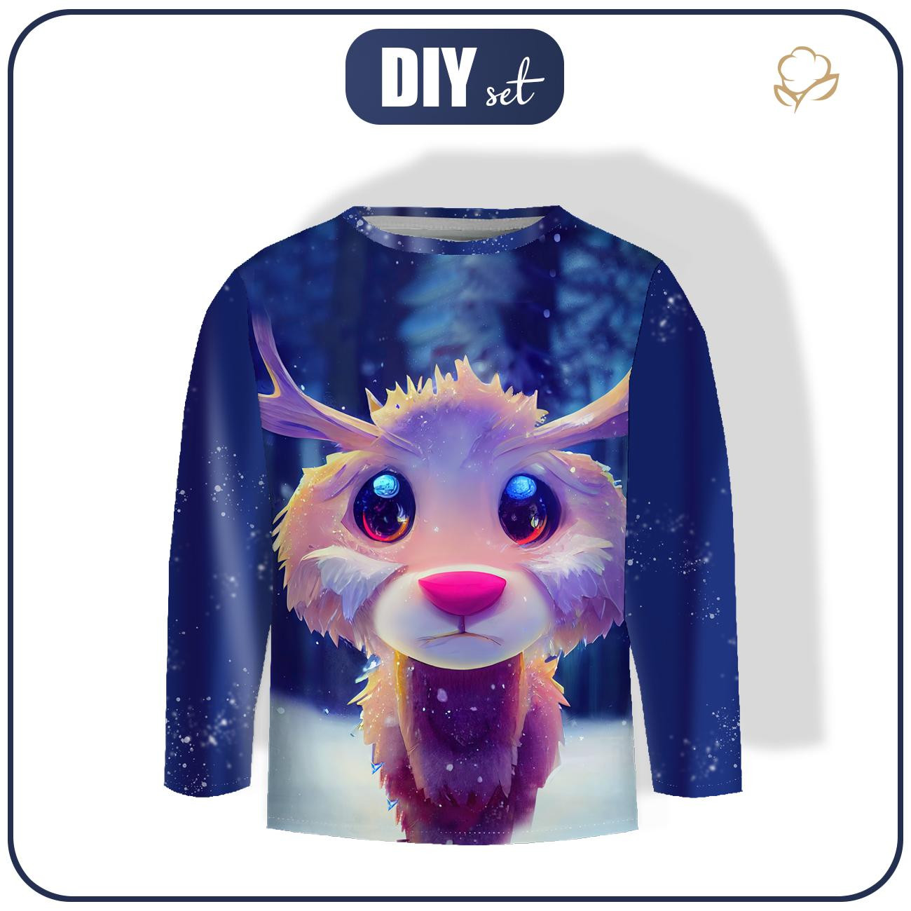 Longsleeve - ANIMATED DEER - sewing set