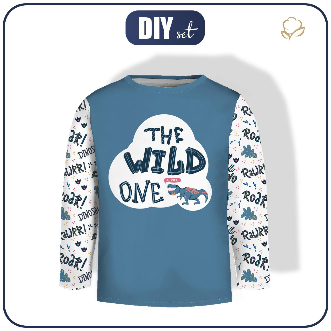 Longsleeve - DINO / THE WILD ONE - sewing set