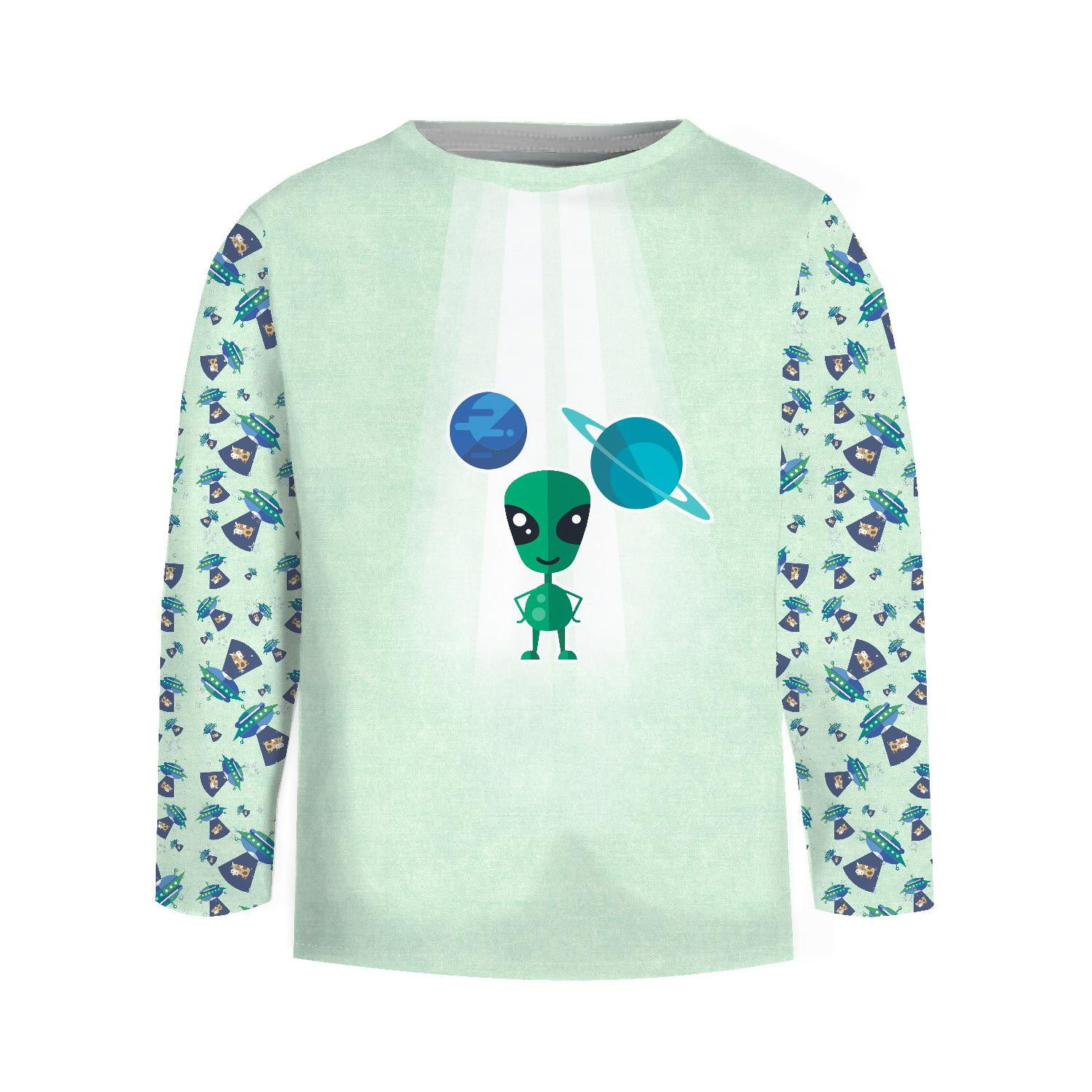 Longsleeve - ALIEN (SPACE EXPEDITION) / ACID WASH MINT - sewing set