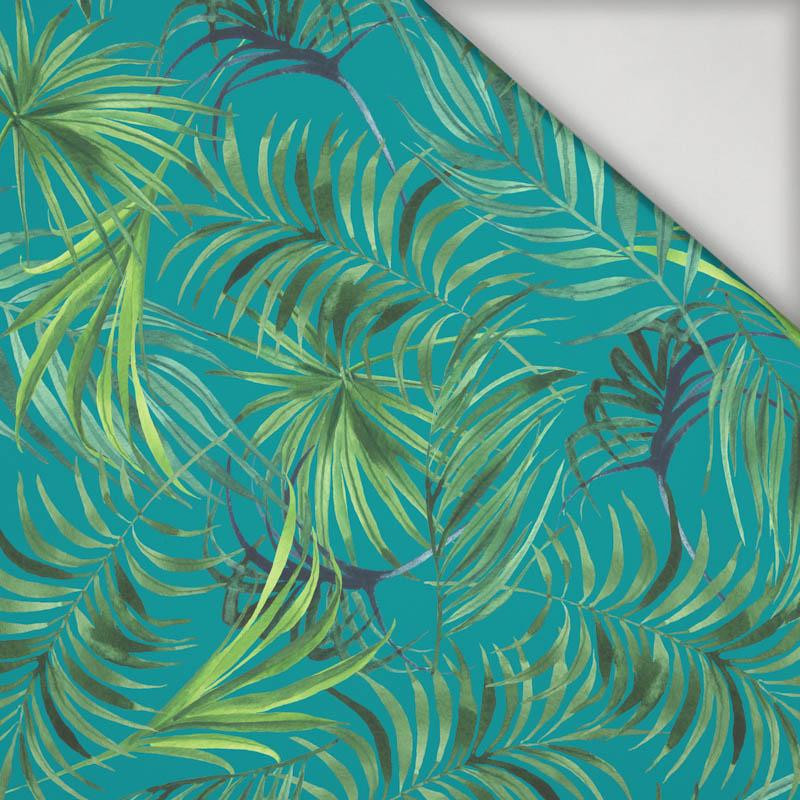 PALM LEAVES pat. 4 / sea blue - swimsuit lycra