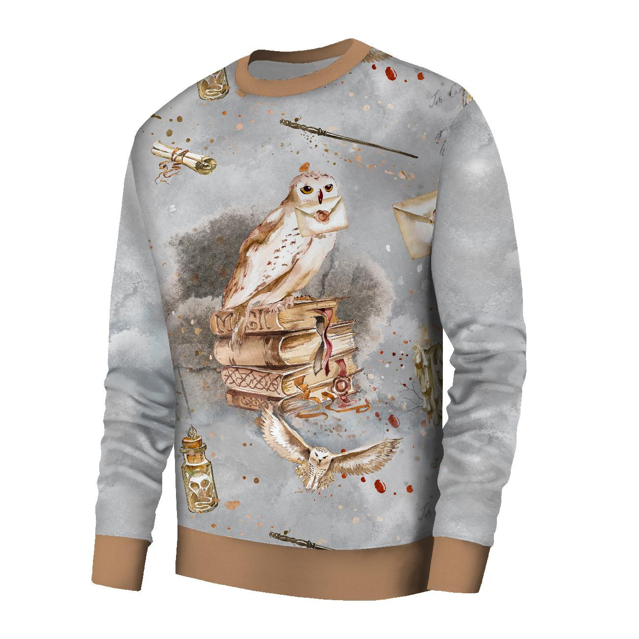 MEN’S SWEATSHIRT (OREGON) BASIC - OWL PAT. 3 (MAGIC) - sewing set