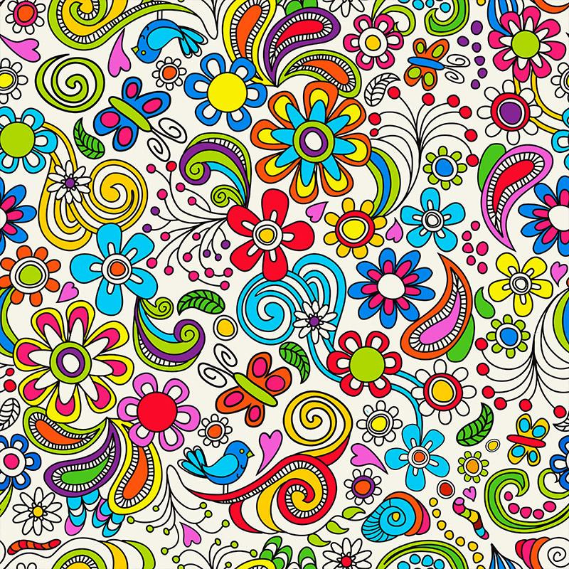 MINI KASHUBIAN FOLKLORE - Cotton woven fabric