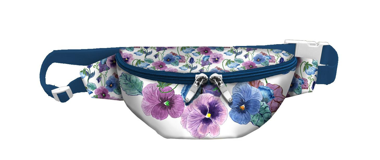 HIP BAG - PANSIES (BLOOMING MEADOW) / Choice of sizes