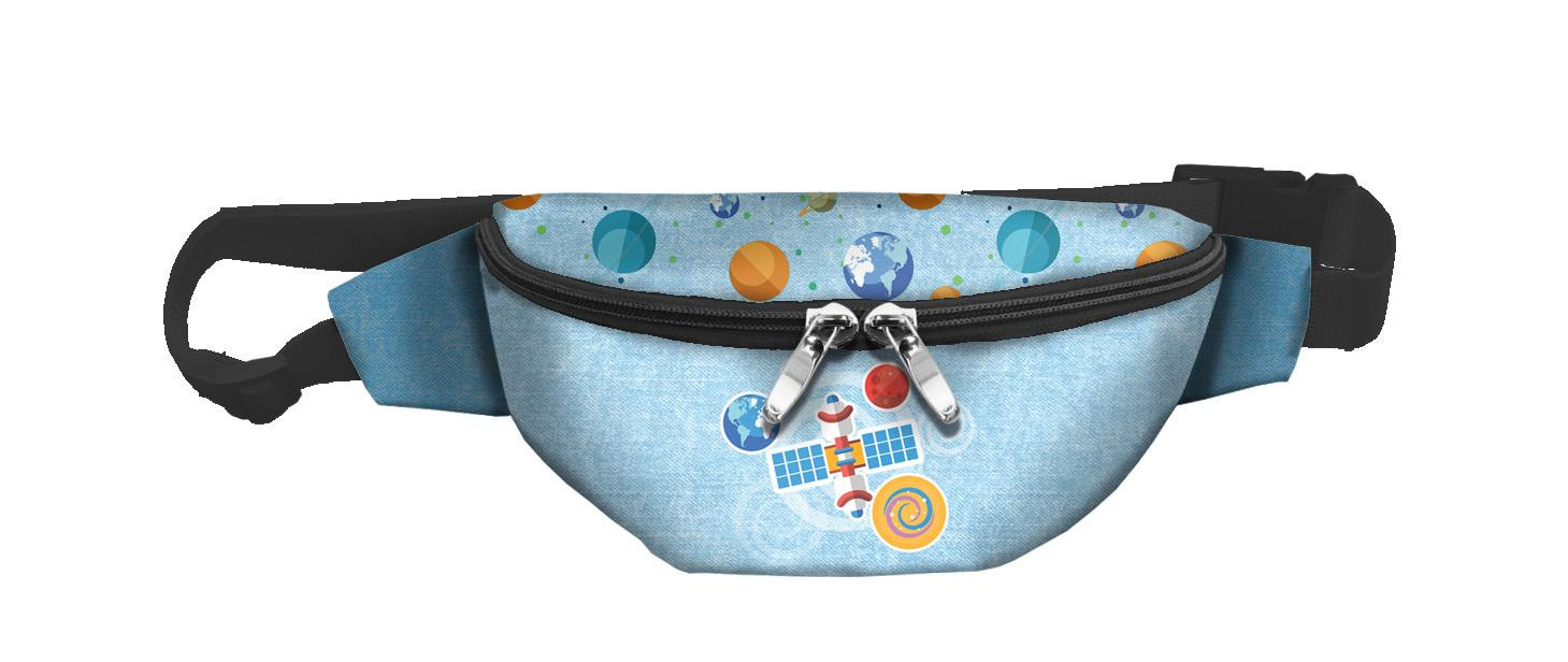 HIP BAG - SATELLITE (SPACE EXPEDITION) / ACID WASH LIGHT BLUE  / Choice of sizes