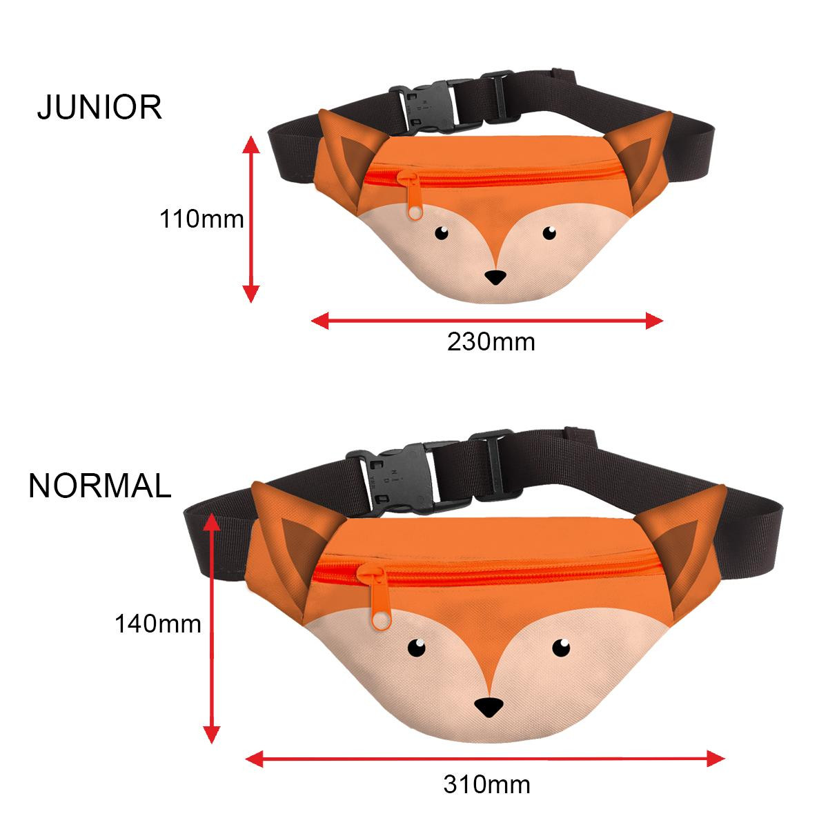 JUNIOR HIP BAG - FOX / Choice of sizes