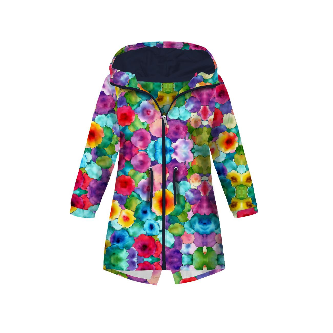 KIDS PARKA (ARIEL) - COLORFUL ABSTRACTION pat. 2 - sewing set