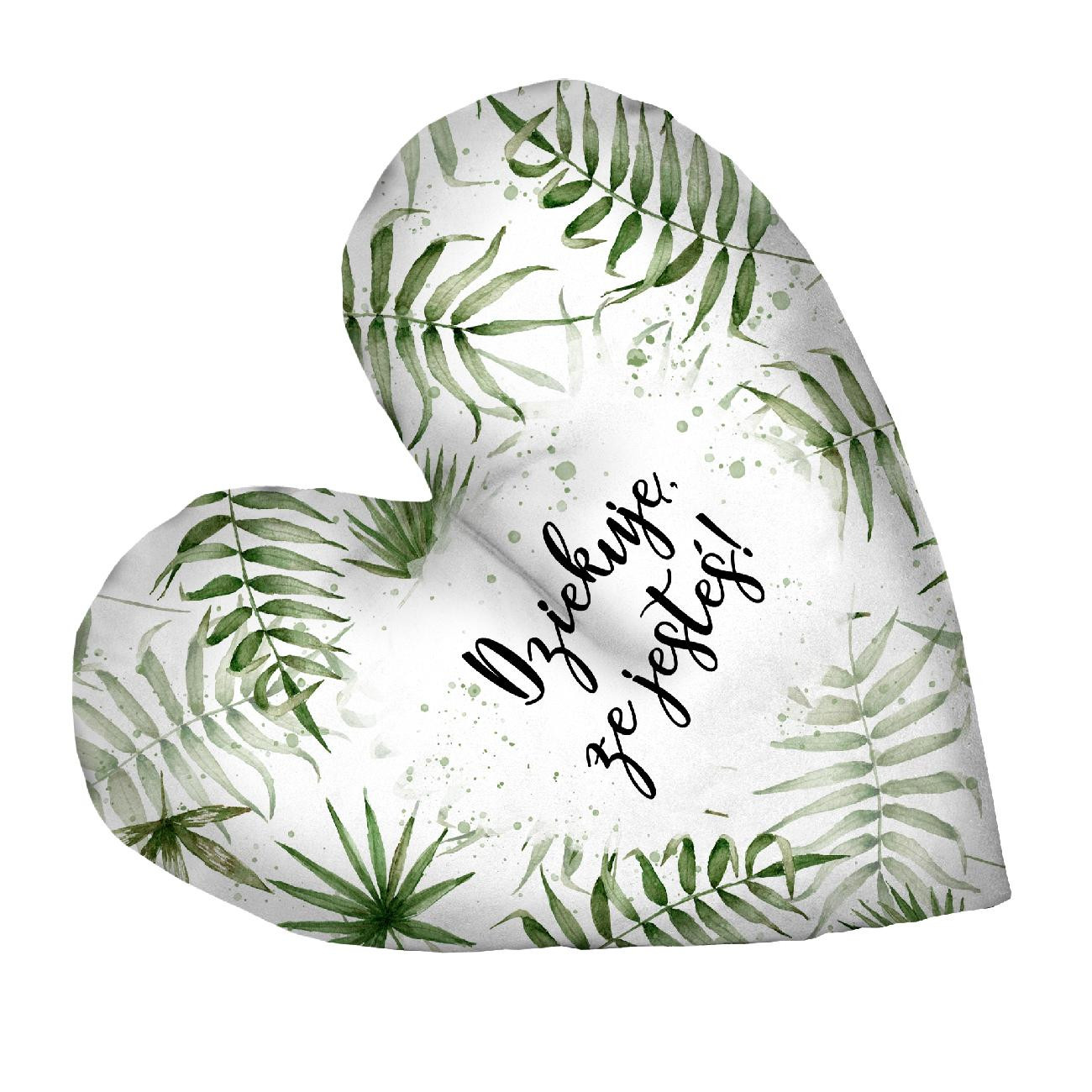 DECORATIVE PILLOW HEART - DZIĘKUJĘ, ŻE JESTEŚ !