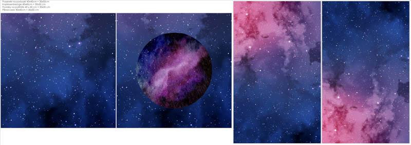 DECORATIVE PILOWS - GALAXY / purple