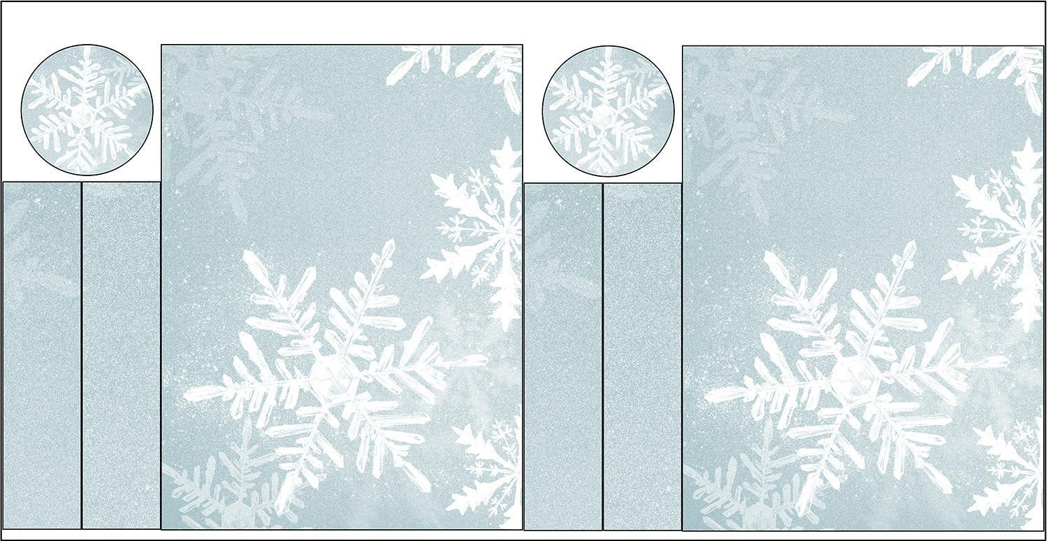 THE BOTTLE COVER - SNOWFLAKE - DIY set