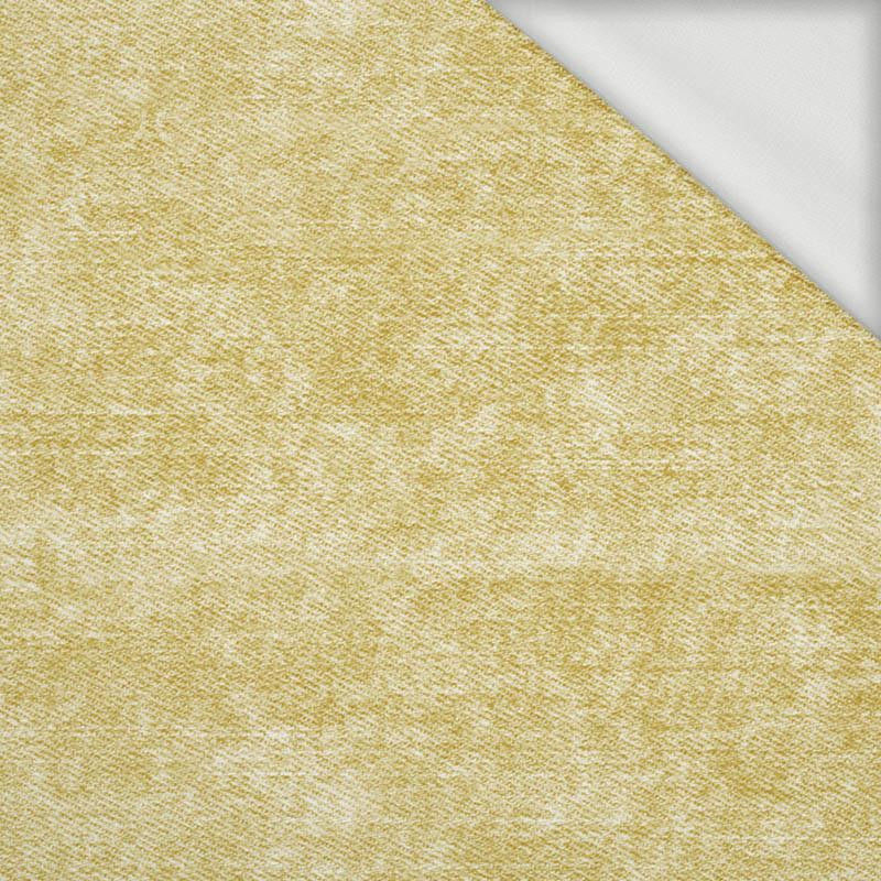 VINTAGE LOOK JEANS (gold) - looped knit fabric