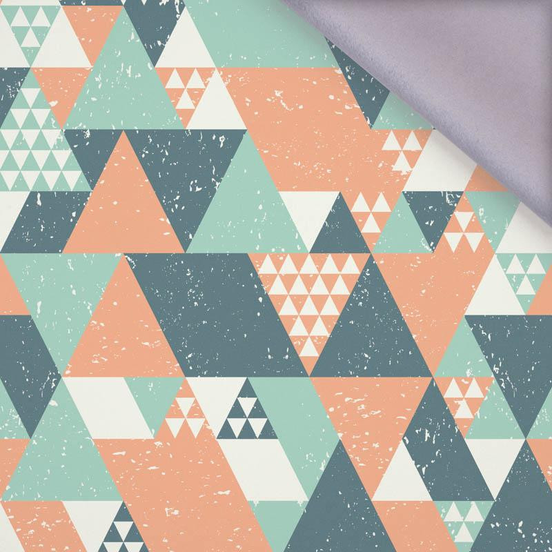 TRIANGLES / salmon pink - softshell