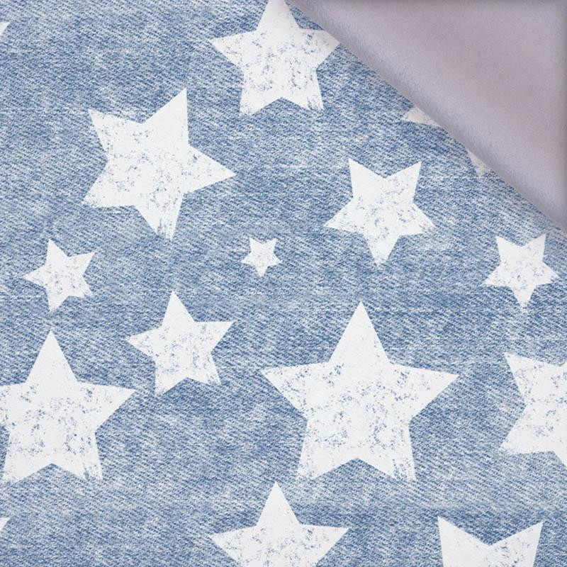 WHITE STARS / vinage look jeans (blue) - softshell
