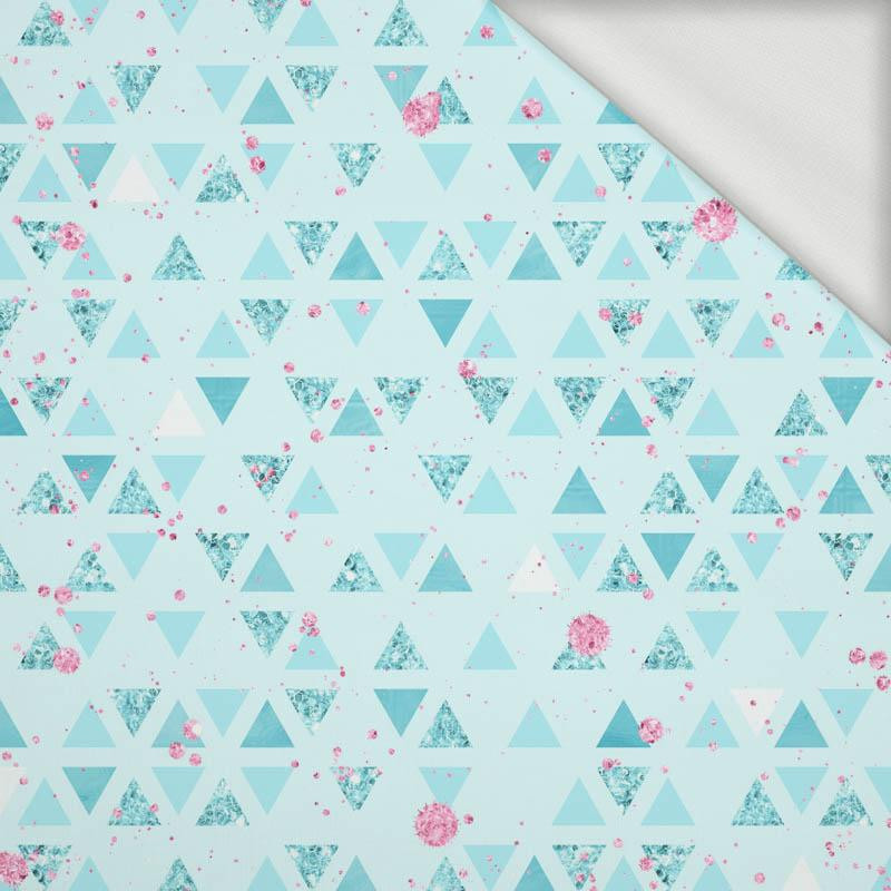 GLITTER TRIANGLES (WONDERLAND) - looped knit fabric