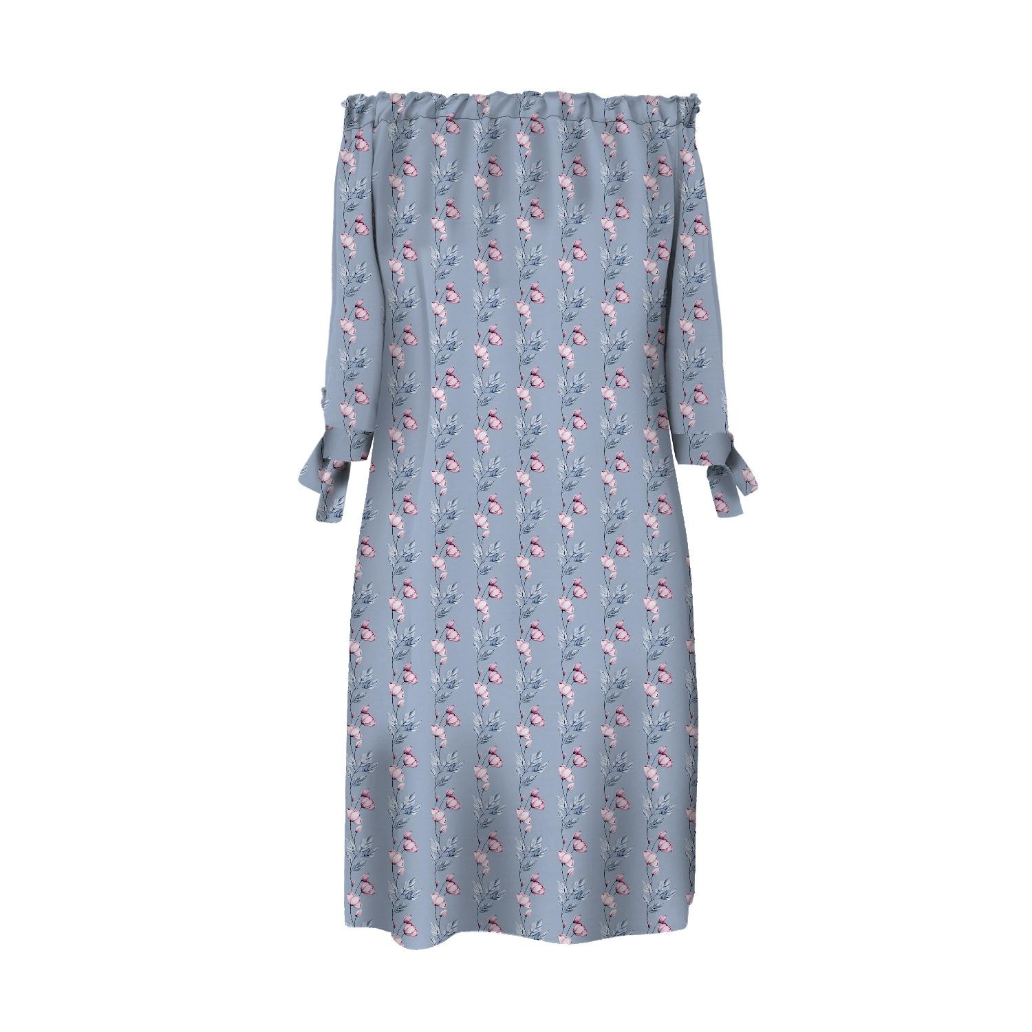 DRESS "CARMEN" - WATERCOLOR BOUQUET Pat. 3 - sewing set
